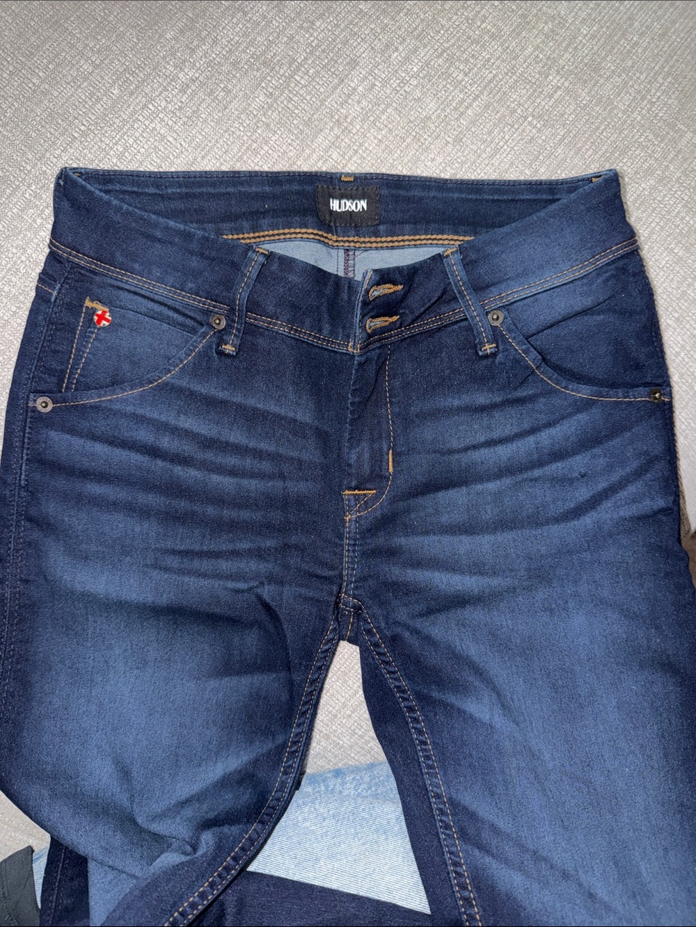 Hudson Jeans Navy Skinny Stretch Jeans